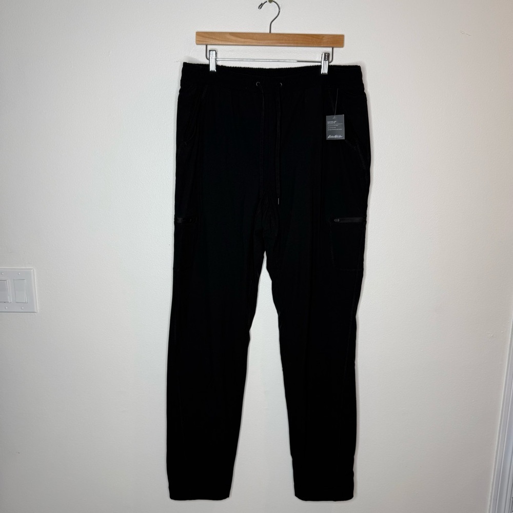 New Eddie Bauer Women's Polar Fleece-Lined Straight Leg Pants size 14 tall - Picture 2 of 12